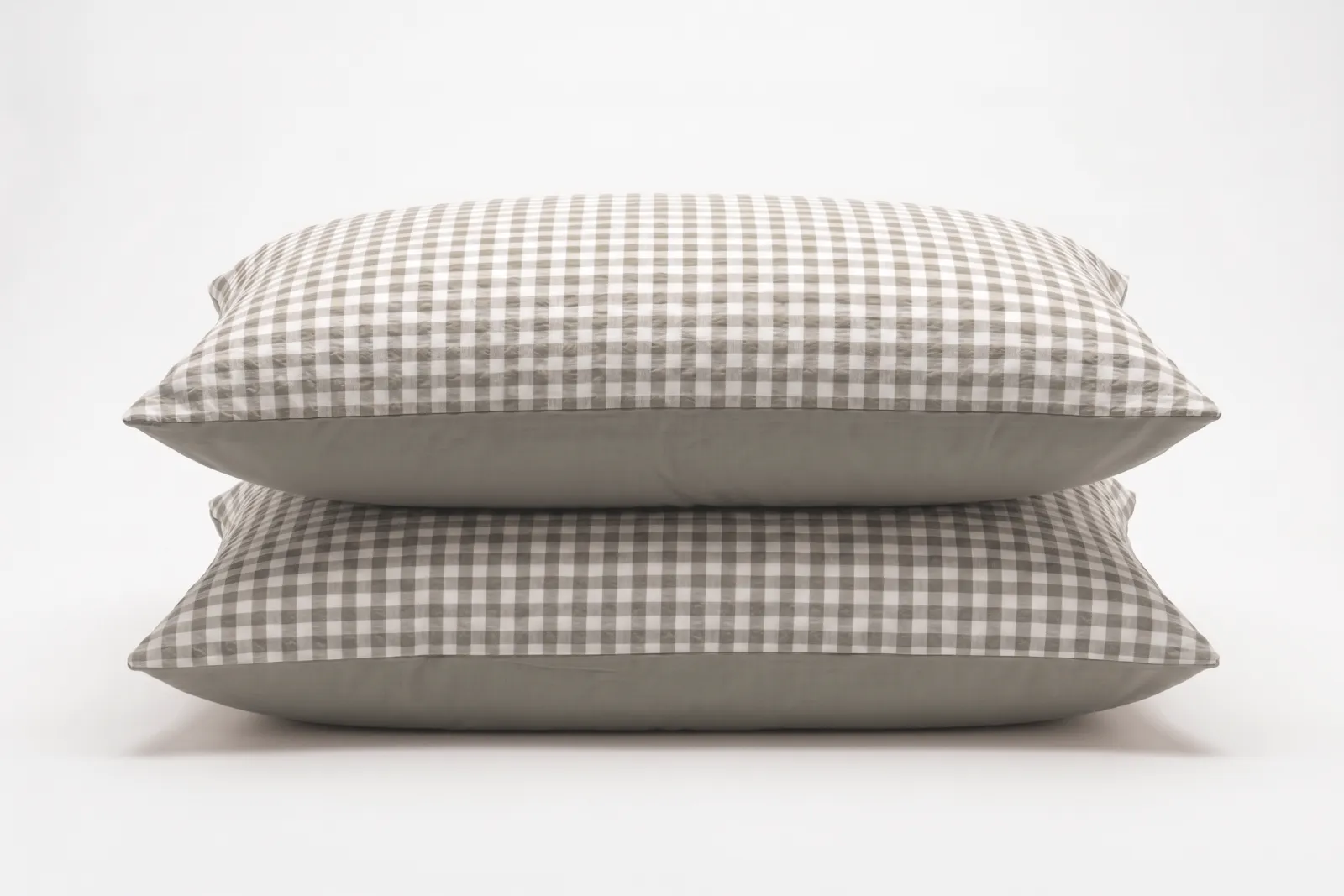 Pillowcase Seersucker Greige 2