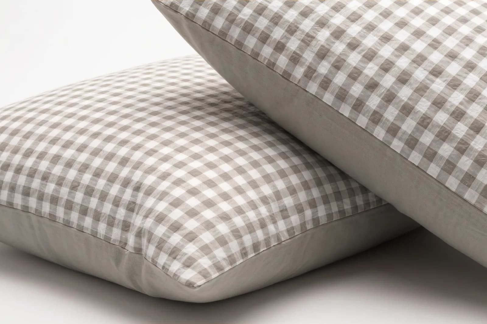 Pillowcase Seersucker Greige 3