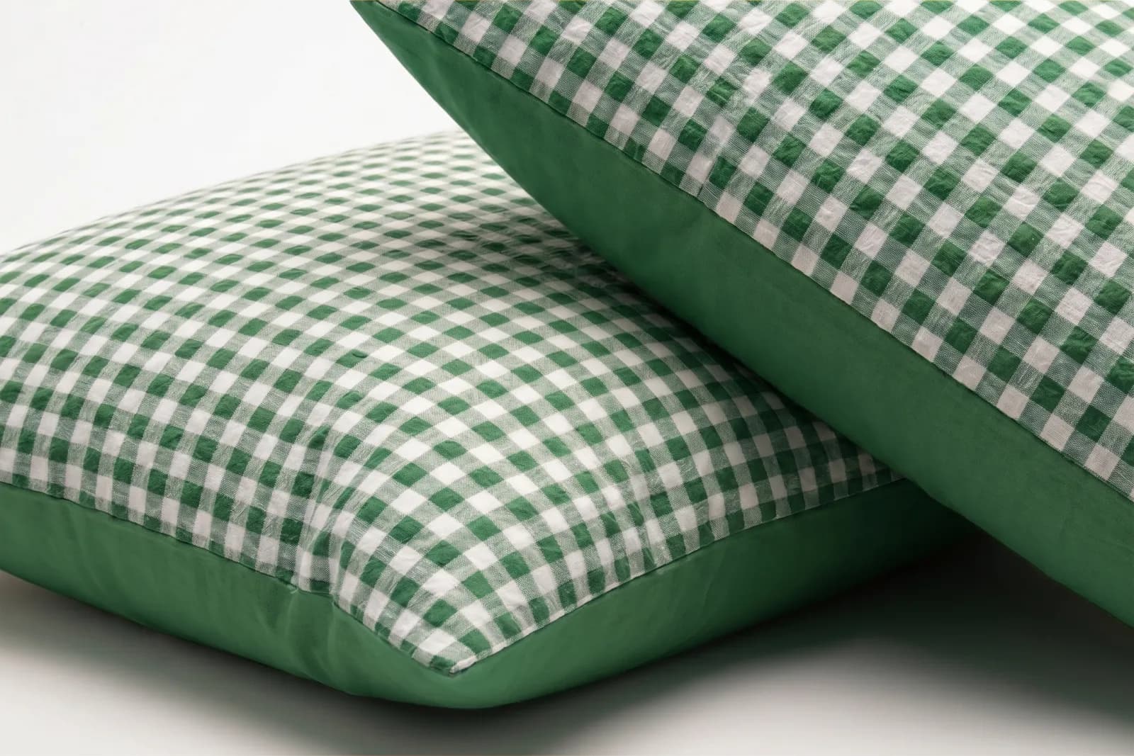 Pillowcase Seersucker Green 3