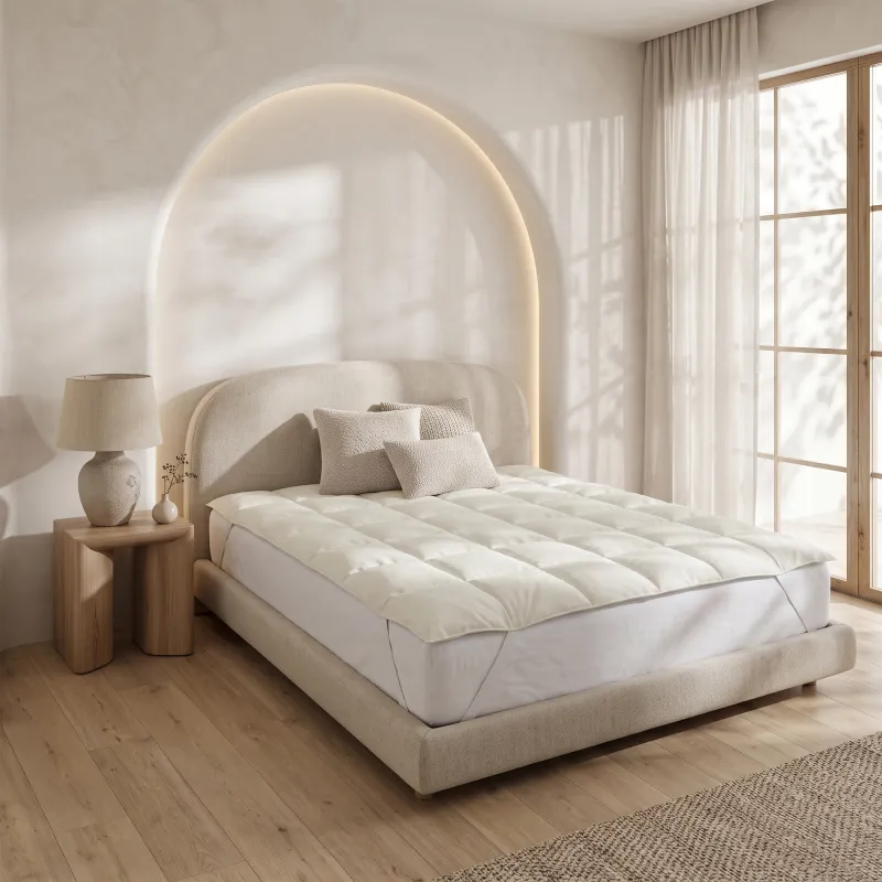 Wasbare Oplegmatras Crème