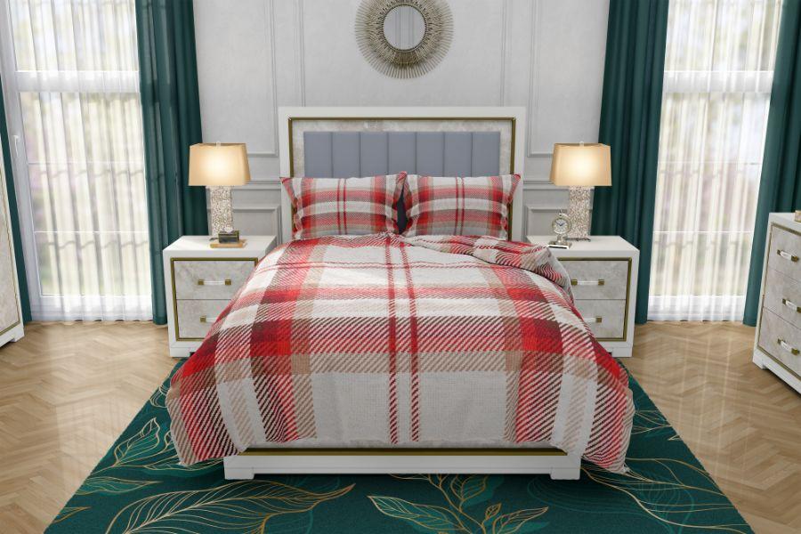 Zydante Swisstech® - Overtrek - TCC - Diamond Red - 200x200/220 + 2*60x70 cm