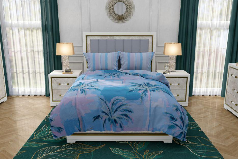 Zydante Swisstech® - Overtrek - TCC - Miami Blues - 200x200/220 + 2*60x70 cm