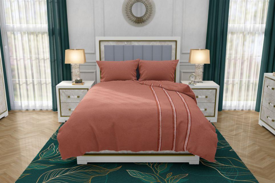 Zydante Swisstech® - Overtrek - TCC - Brown Satin - 200x200/220 + 2*60x70 cm