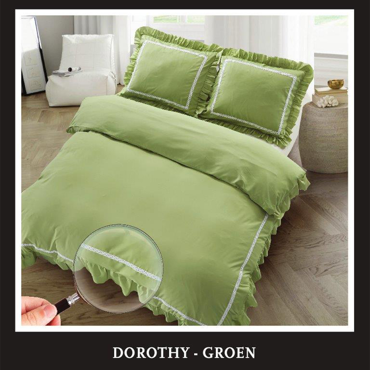 Dekbedovertrek Dorothy - Mos Groen