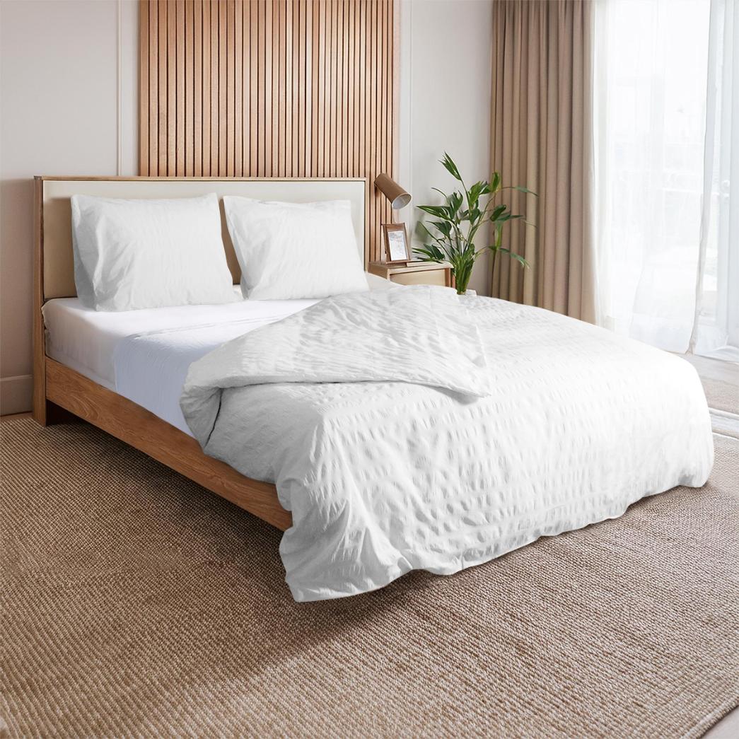 Dekbedovertrekset Lanotte® - Amalfi Collectie - Seer Sucker White