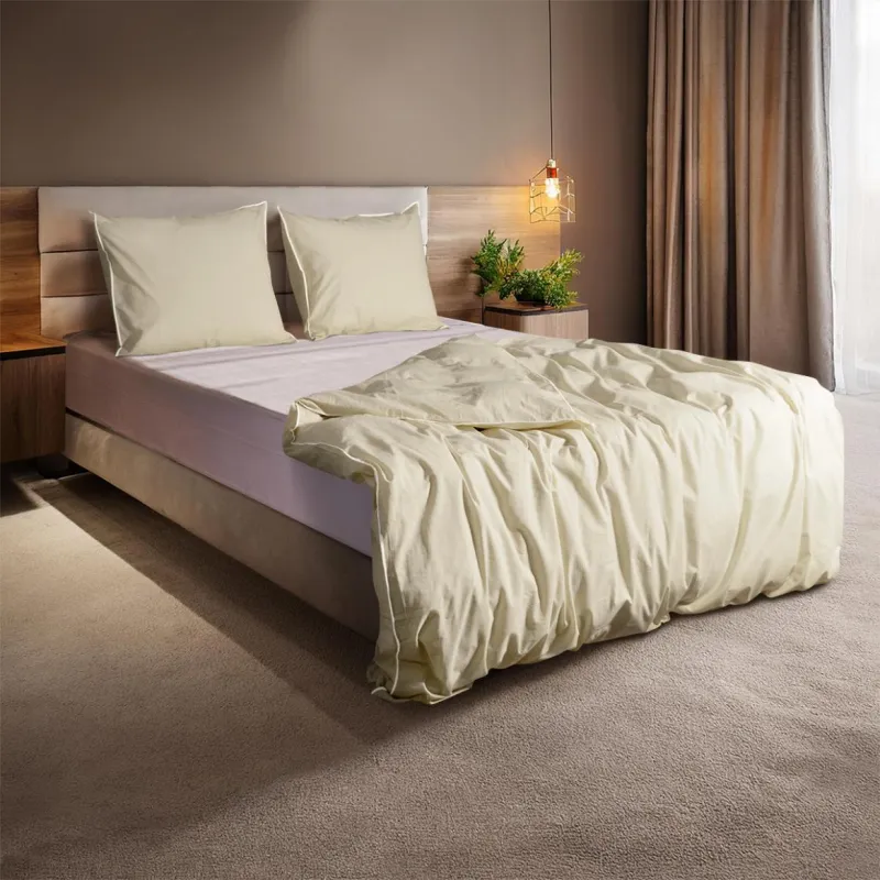 Dekbedovertrekset Lanotte® - Amalfi Collectie - Overlock Creme