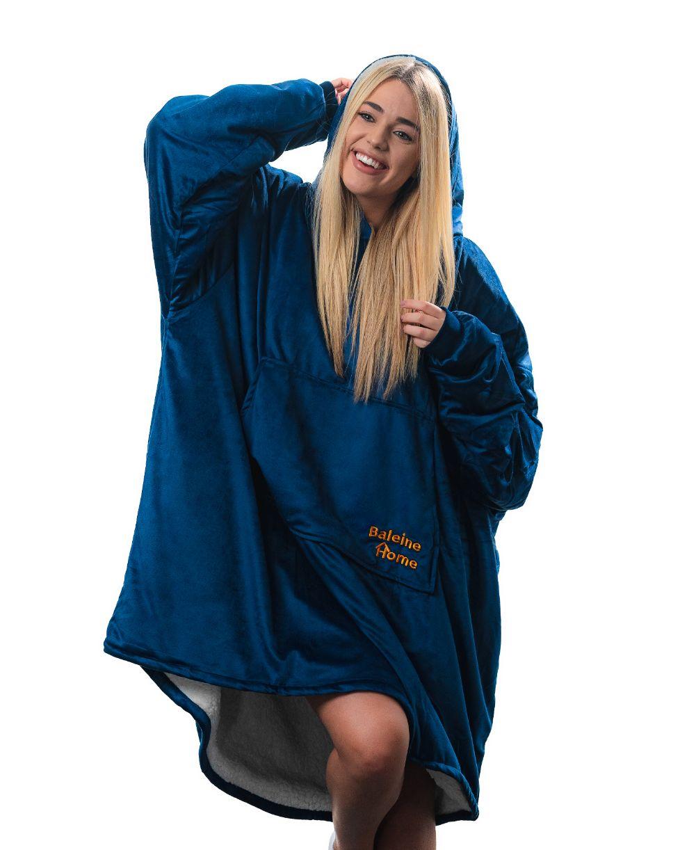 Flanel Hoodie - Navy