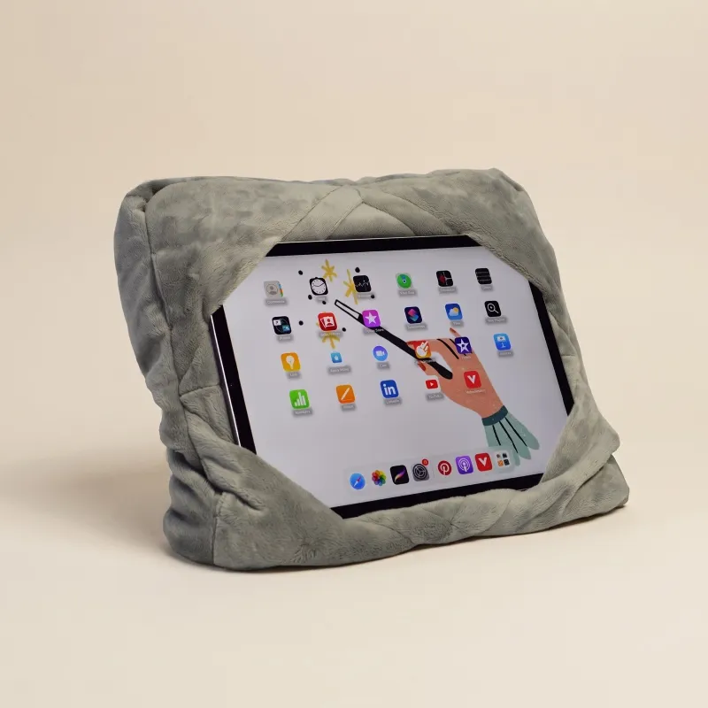 Zydante Home® - Reis Tablet kussen - Grijs