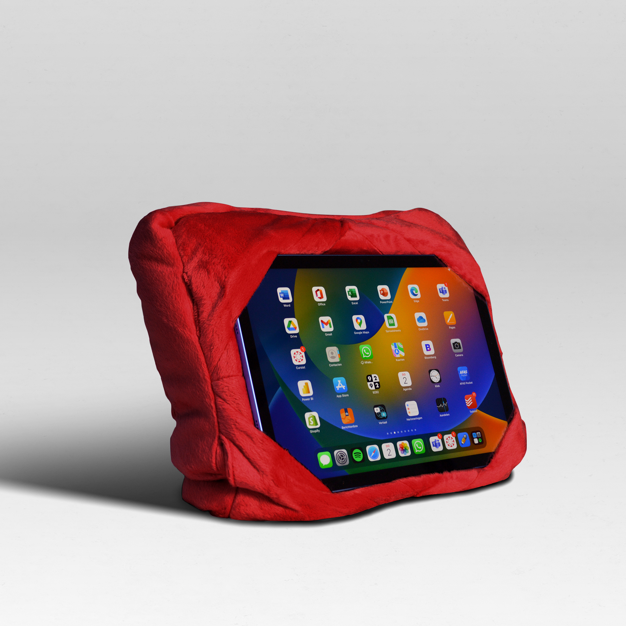 Reis-tabletkussen - Rood
