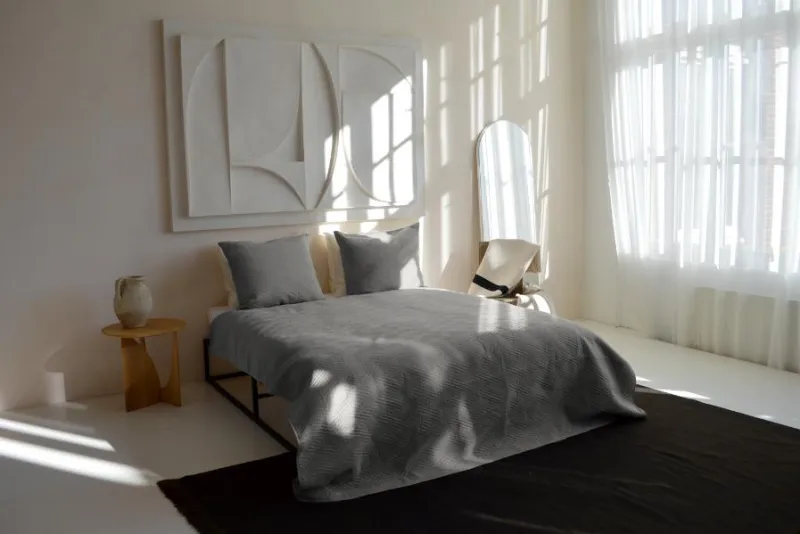 Zydante Home® Bedsprei Incl. 2 Hoezen -Zilver Layers - 220x240 cm + 2 * 60x70 cm
