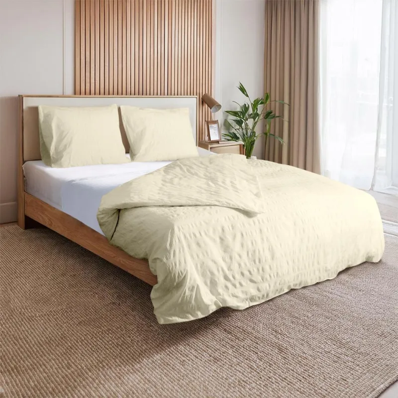Dekbedovertrekset Lanotte® - Amalfi Collectie - Seer Sucker Creme