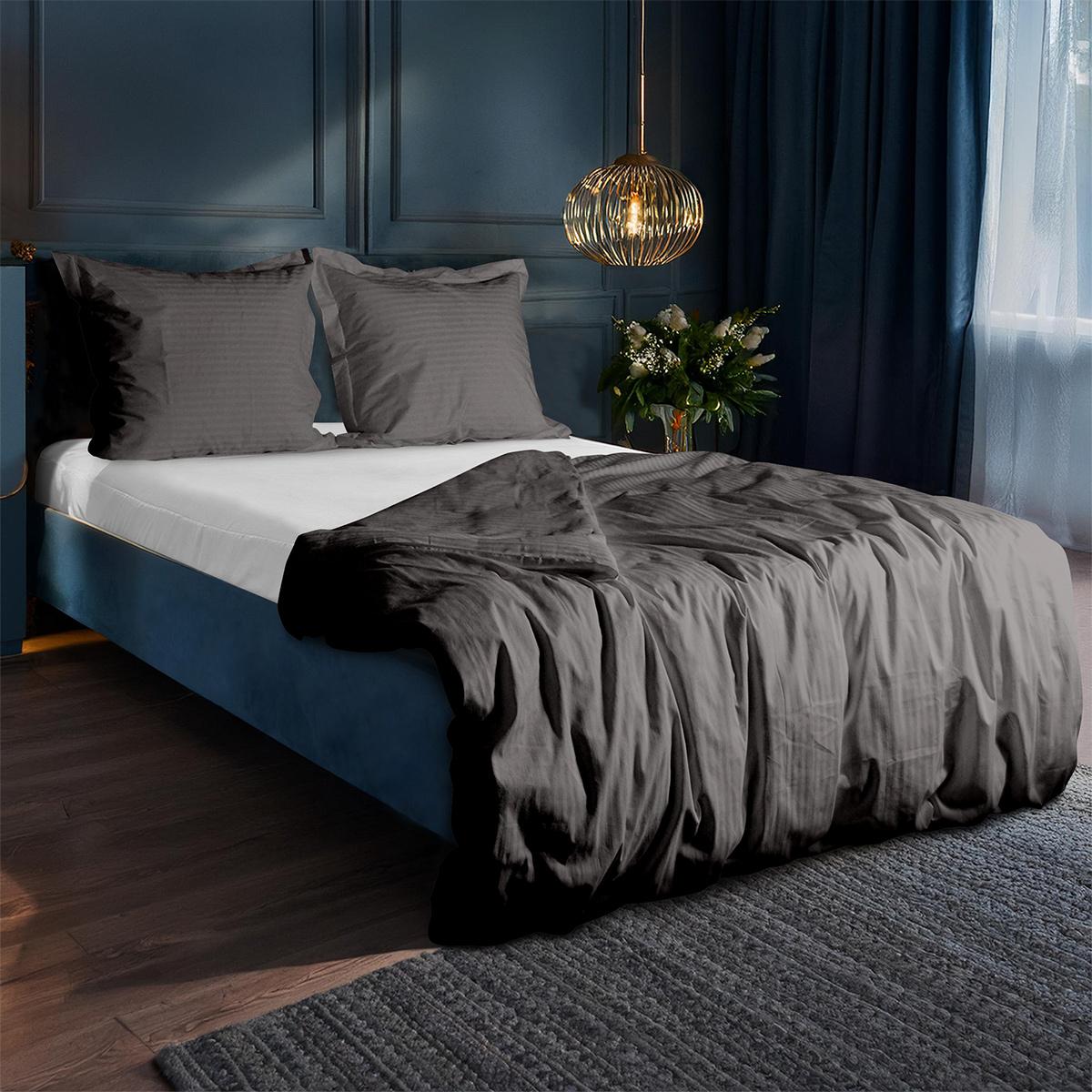 Dekbedovertrekset Lanotte® - Amalfi Collectie - Satin Stripe Grey