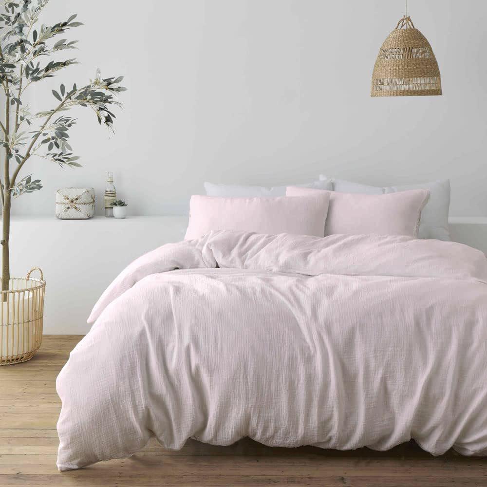 100% Katoen Mousseline - Dekbedovertrekset - Oud Roze