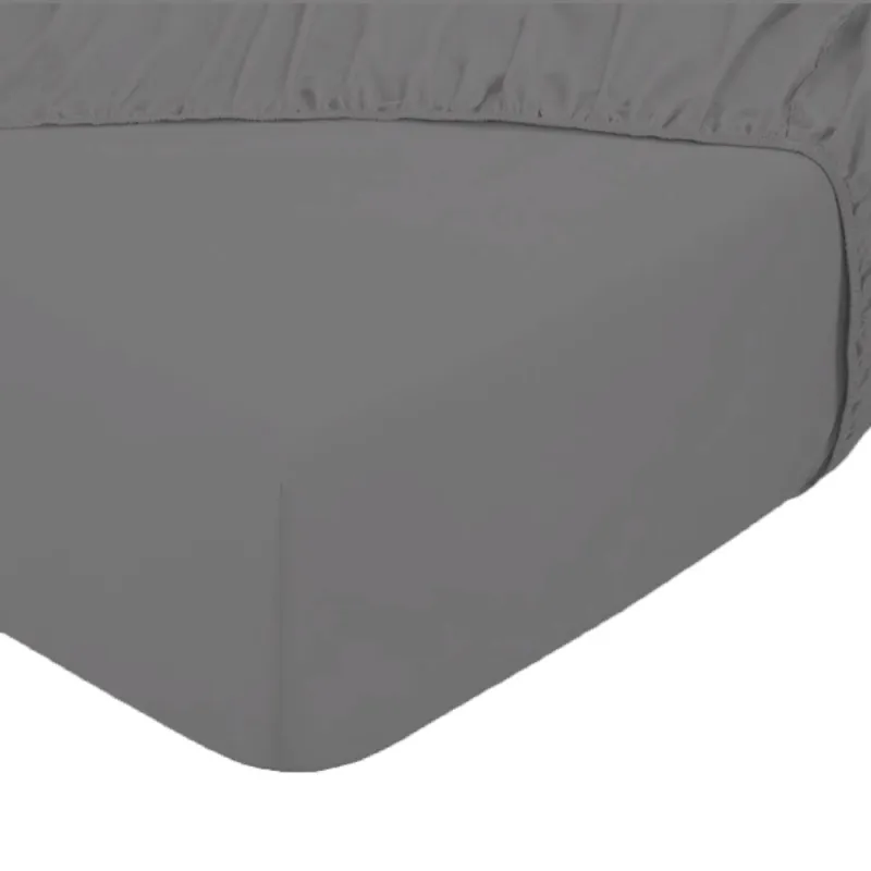 Dubbel Jersey Topper Hoeslaken - Antraciet