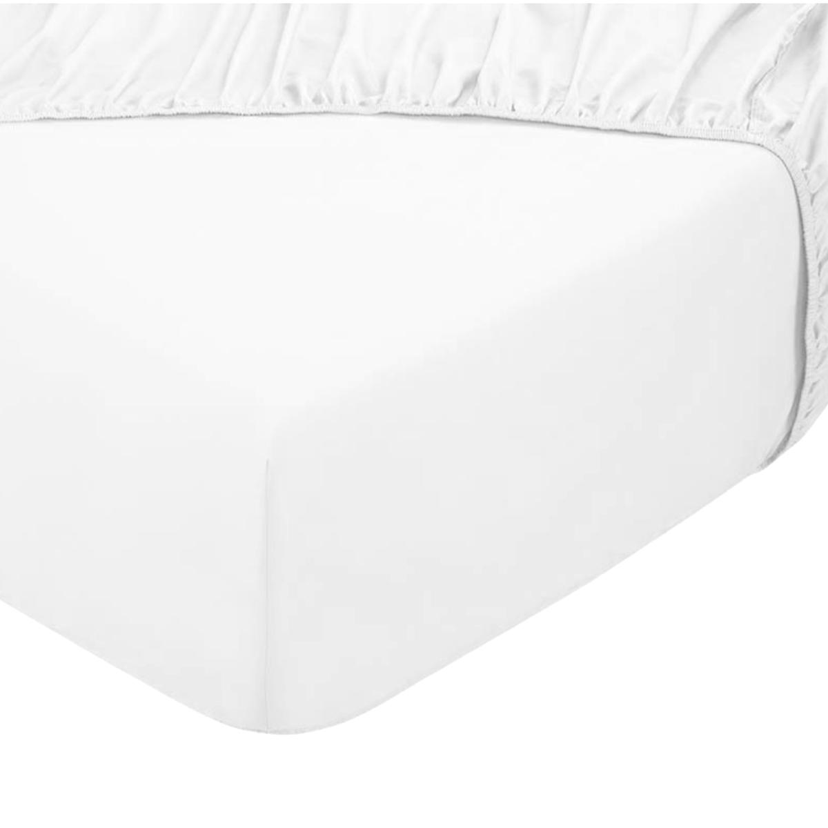 Dubbel Jersey Split Topper Hoeslaken - Wit