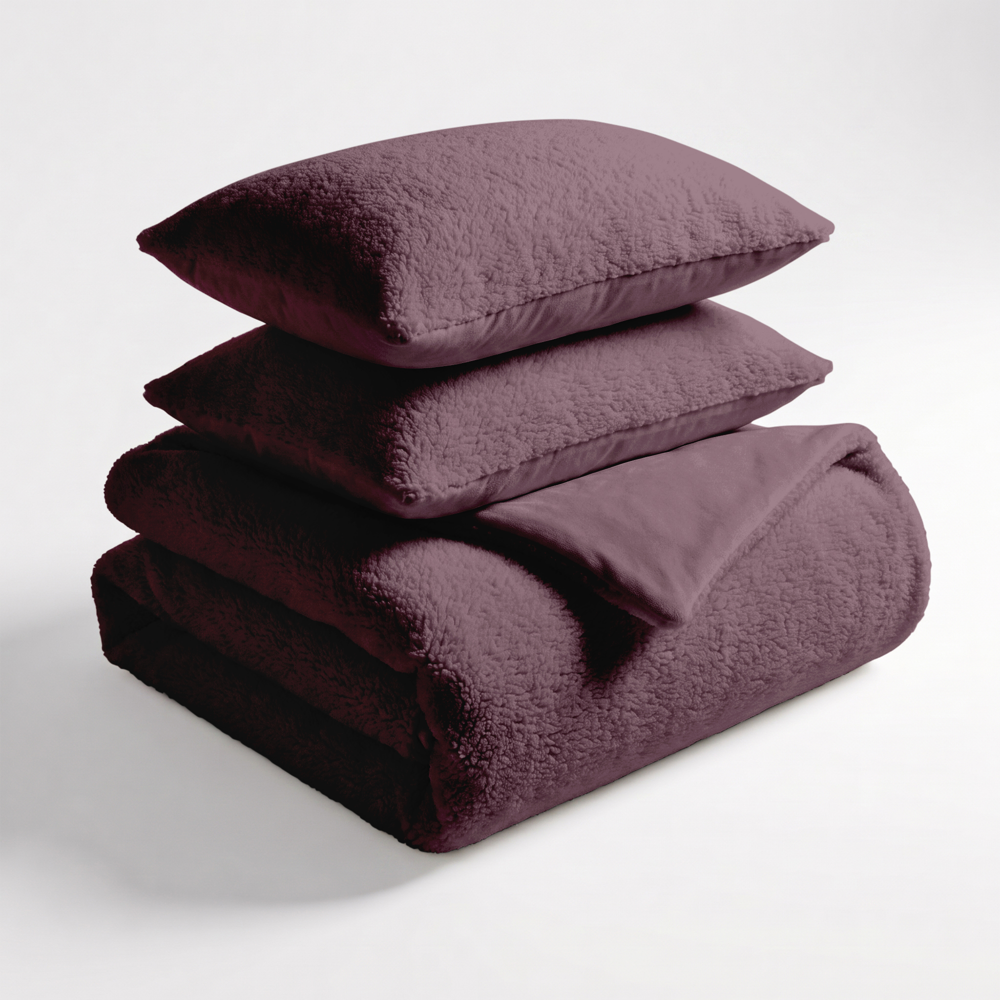 Dekbedovertrek Teddy - Grape - met 1 Kussenslop