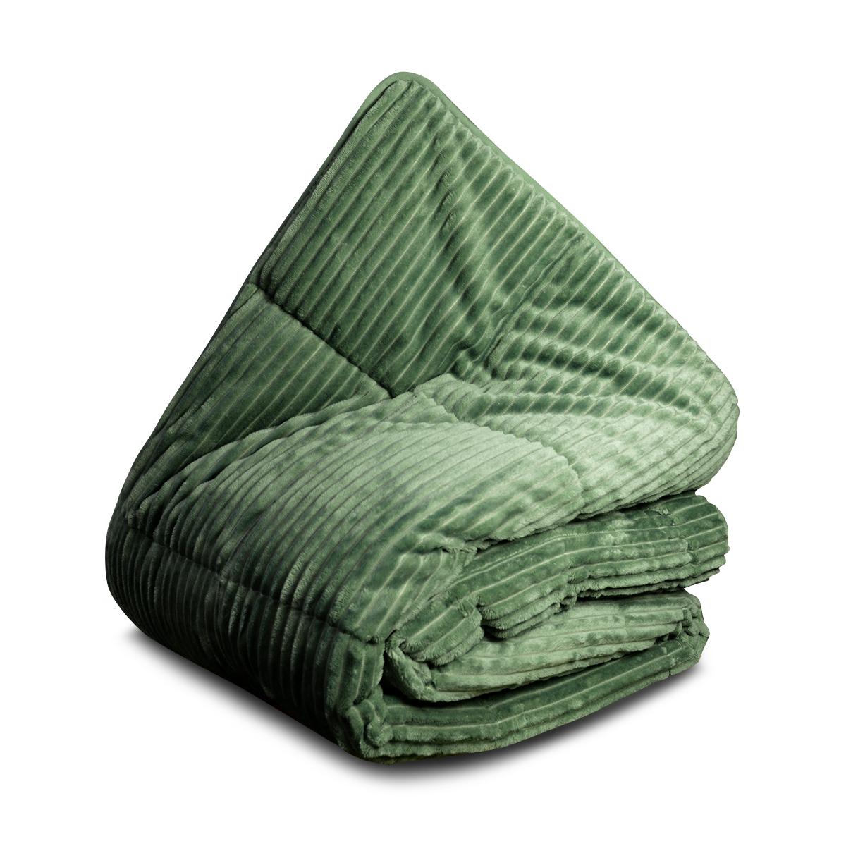Quilt 240x200cm Teddy Rib Sagebrush green