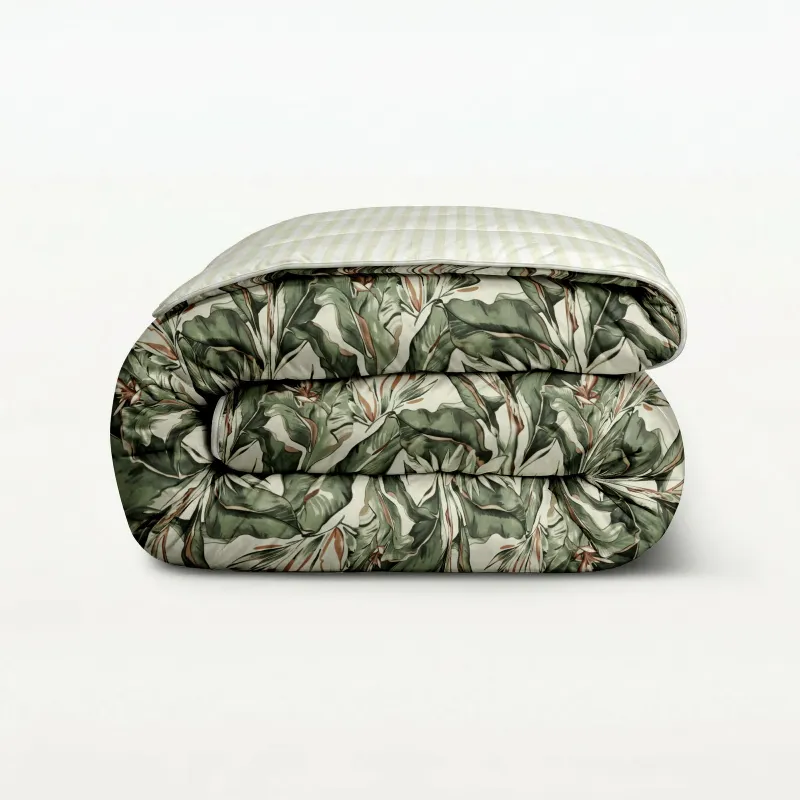 Eazzzy Dekbedden Print - Floral Green