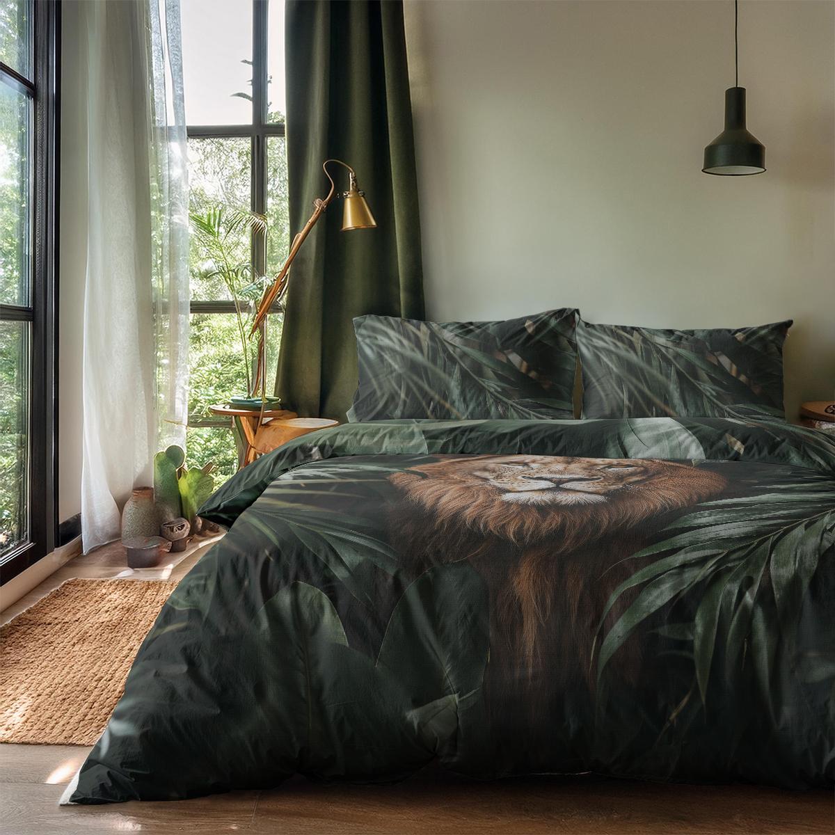 Dekbedovertrek Printed - Jungle Majesty Lion