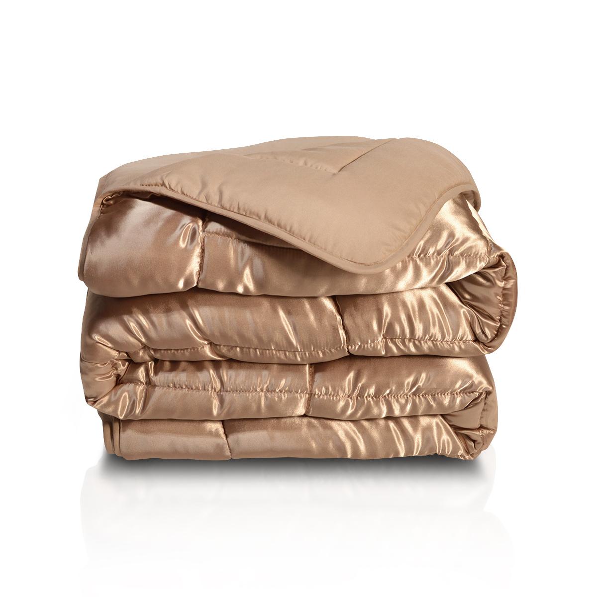 Eazzzy quilt 200x200cm Satin Microfiber Taupe