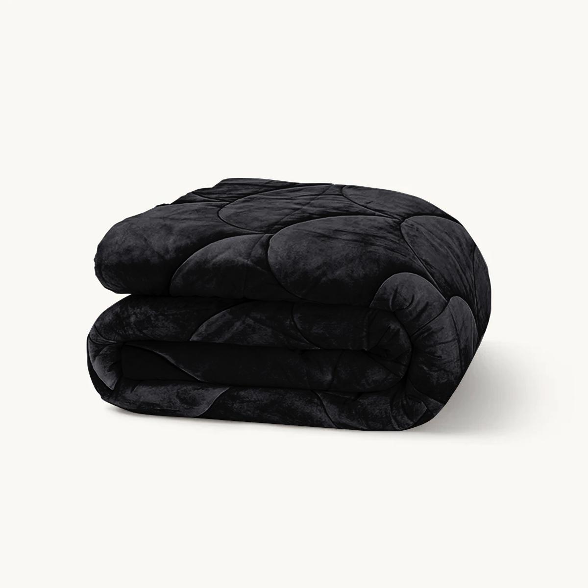 Flanel Velvet Easy Dekbed - Zwart