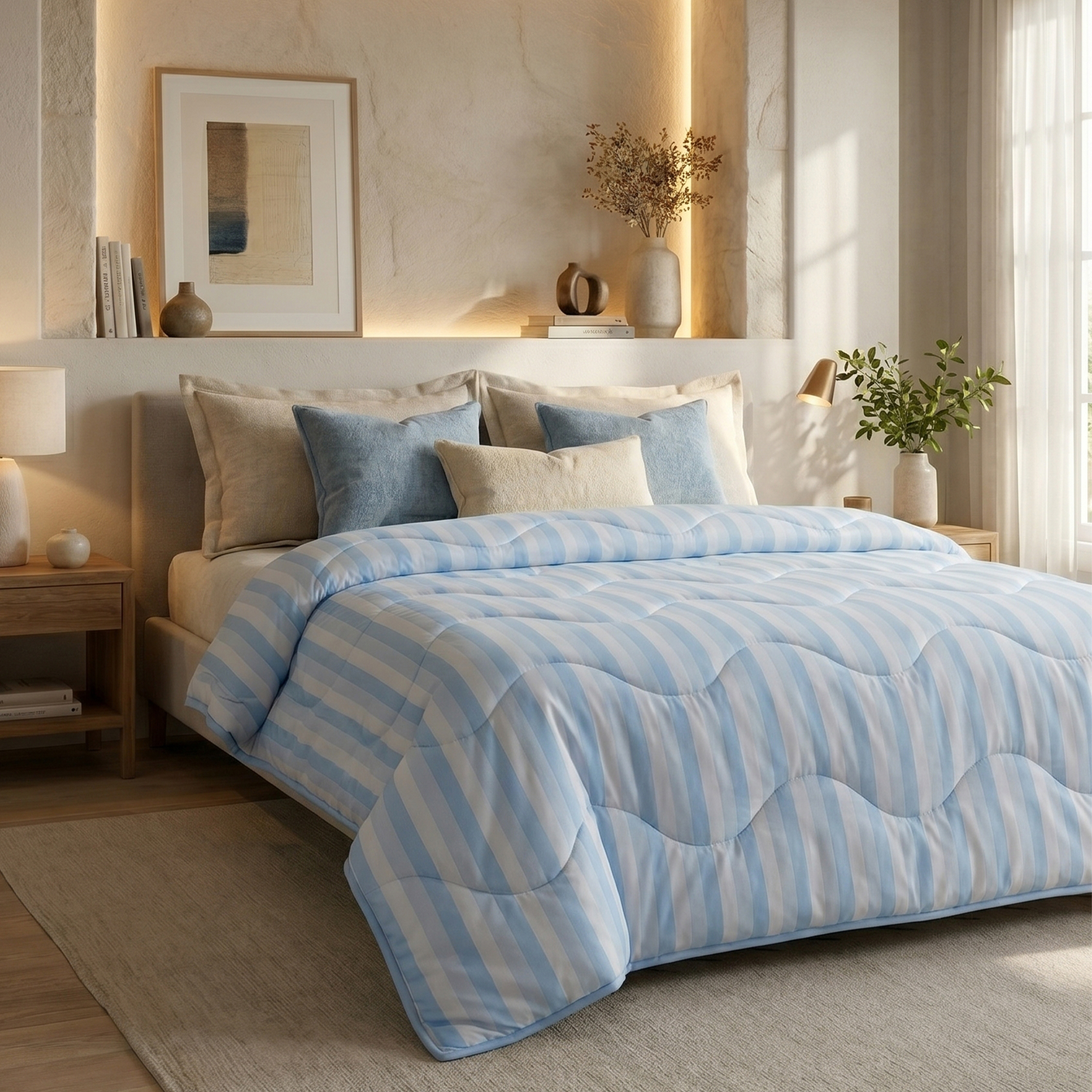 Cooling Dekbed - Licht Blauw