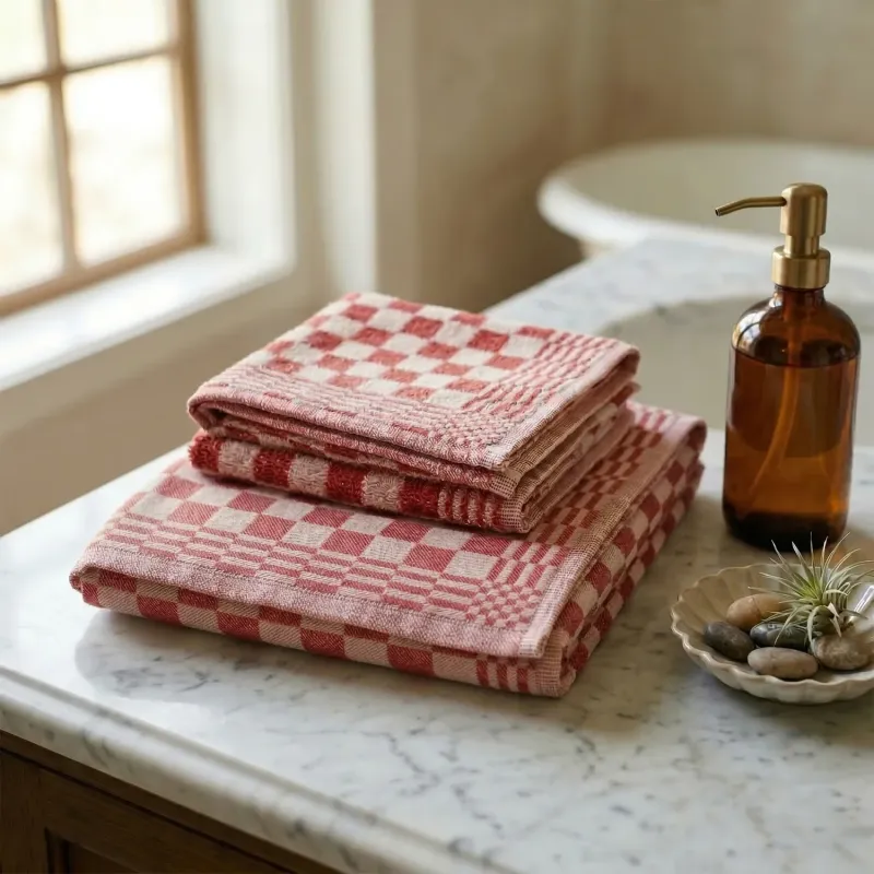 Theedoek + keukendoek set - Rood