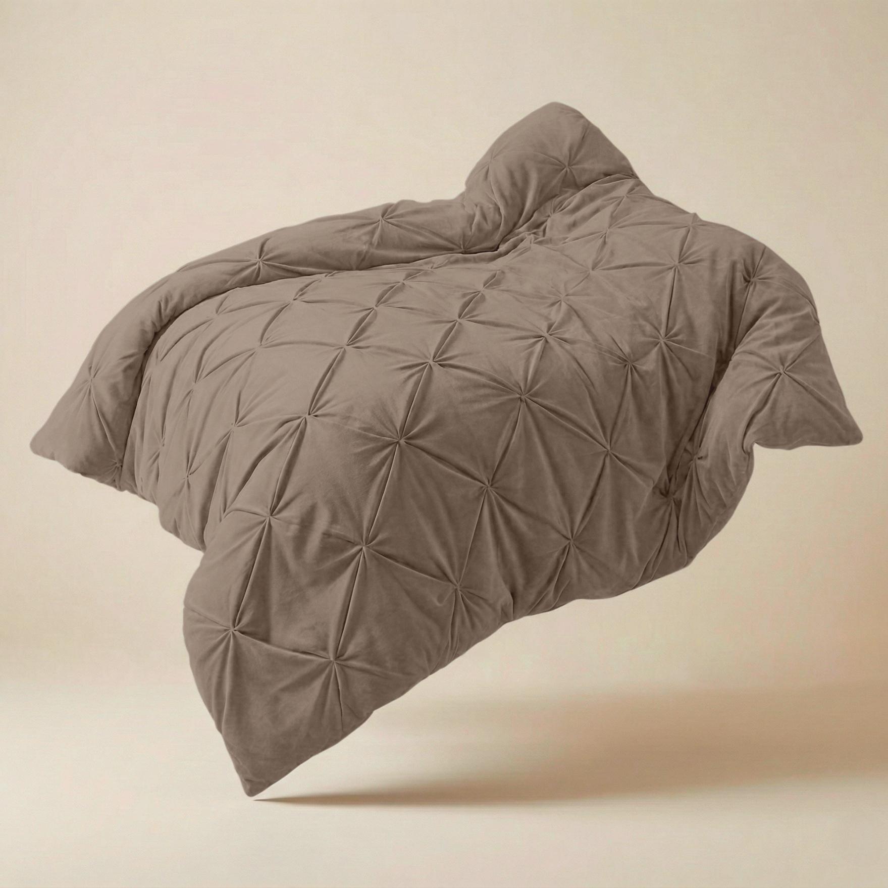 Dekbed Diamond Pintuck - Taupe 350gsm