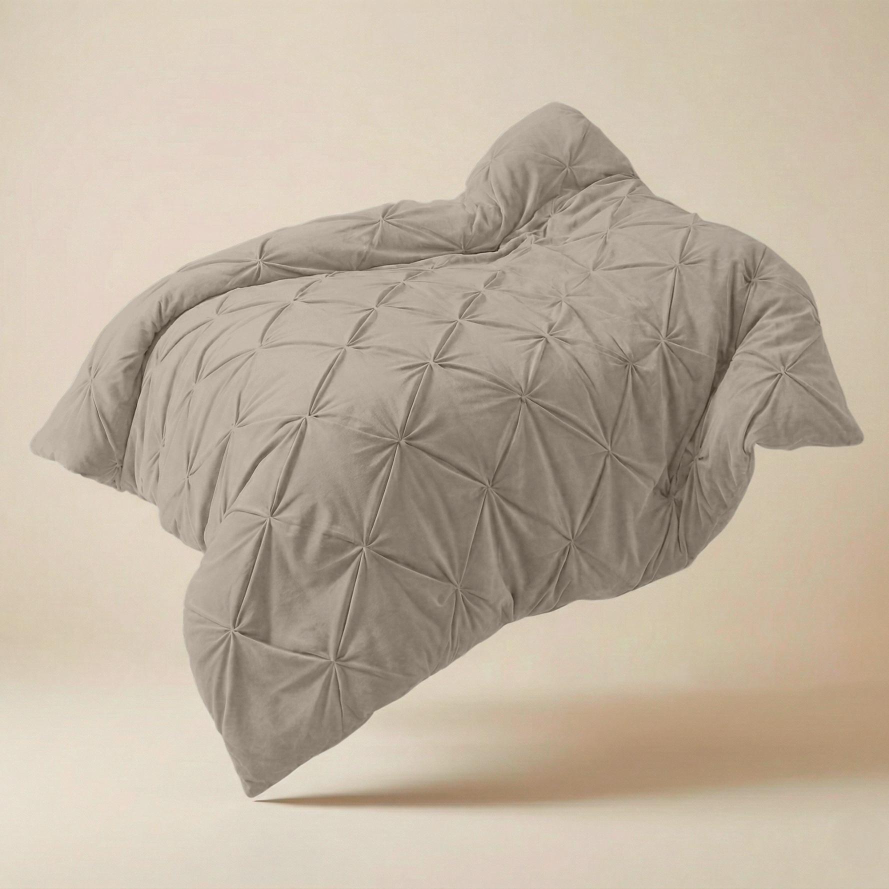 Dekbed Diamond Pintuck - Light Taupe 350gsm