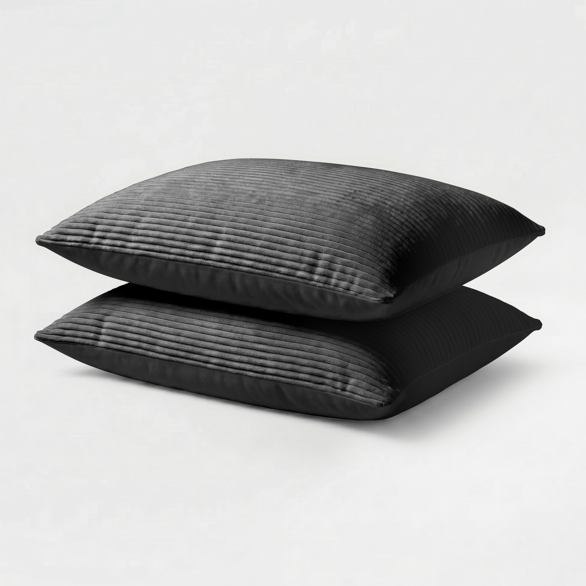 Kussenslopen Corduroy - Anthracite/ Black