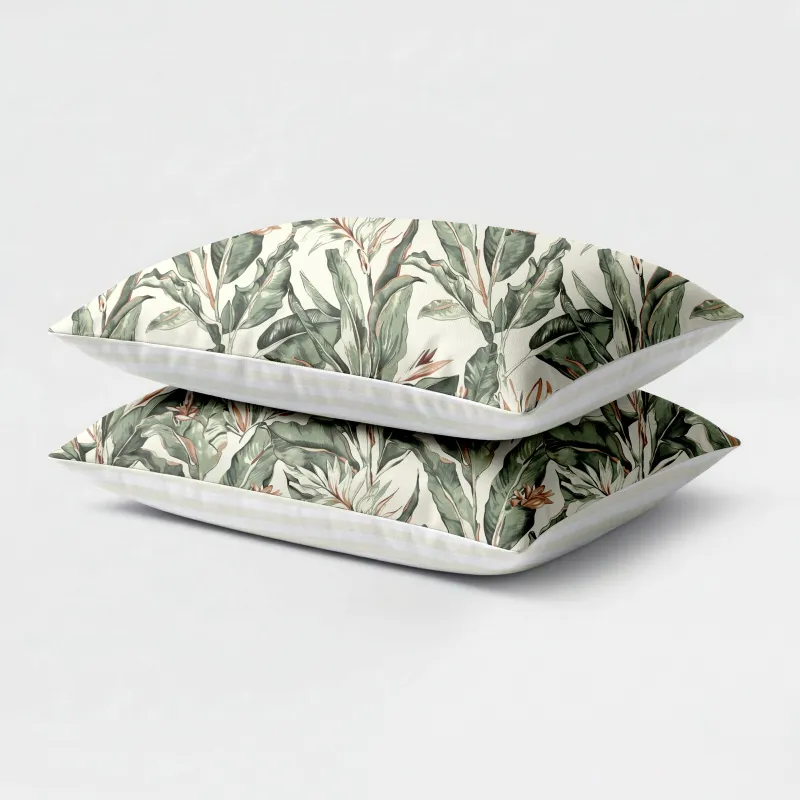 Eazzzy Kussenslopen Print - Floral Green