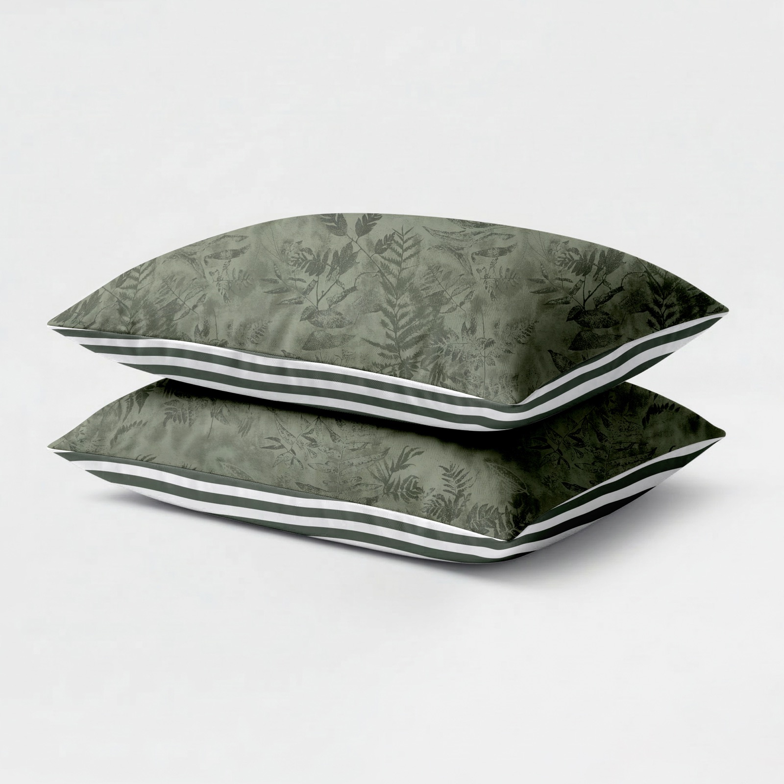 Eazzzy Kussenslopen Print - Green Woods