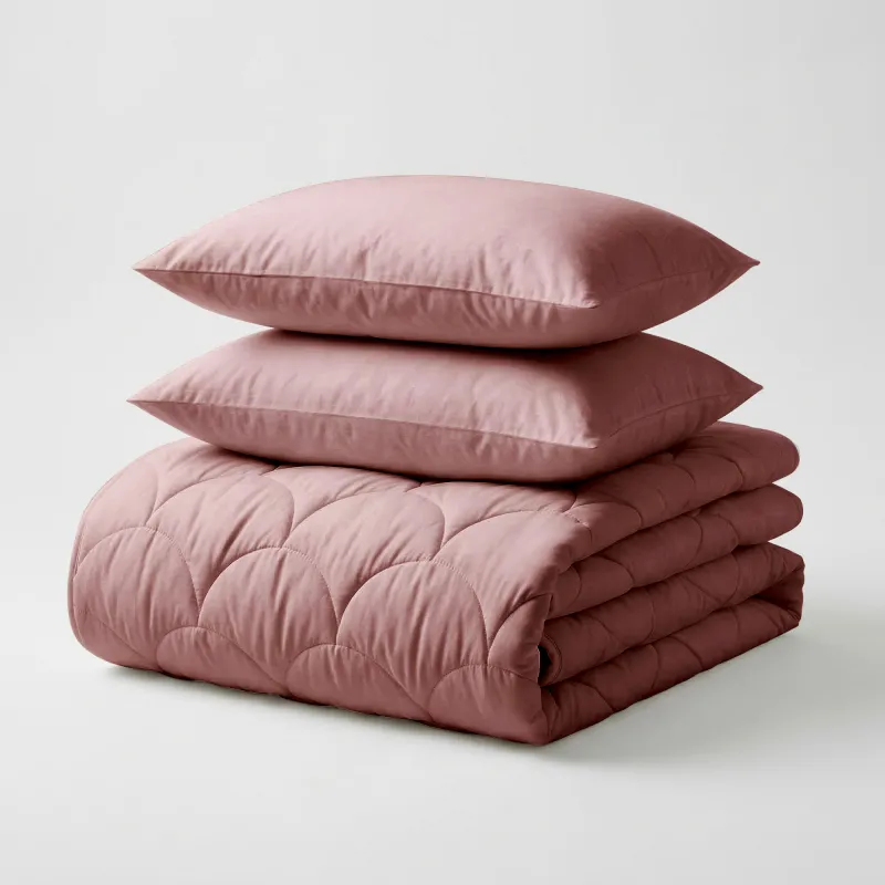 Katoen Percale Dekbed + Kussensloop/slopen - Oud Roze