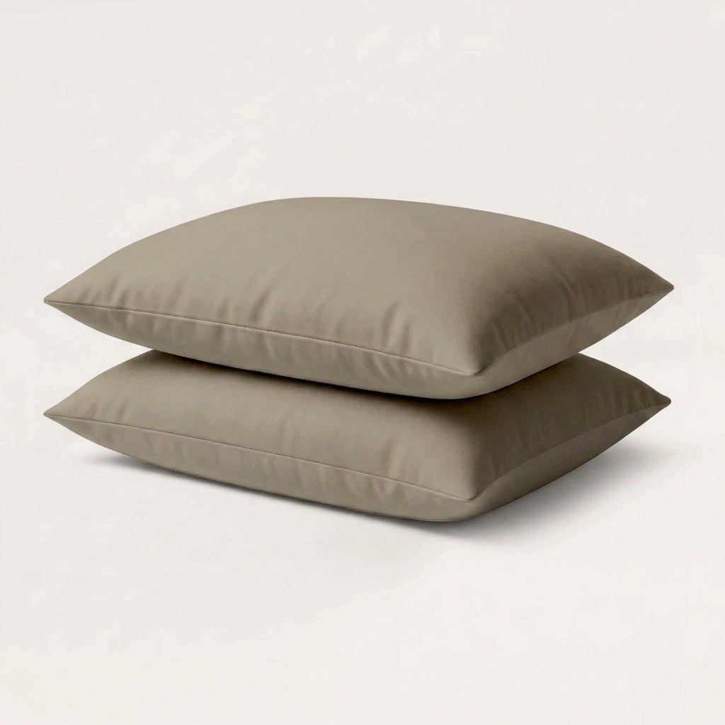 Microvezel kussensloop 60x70 cm - 2 stuks - Taupe
