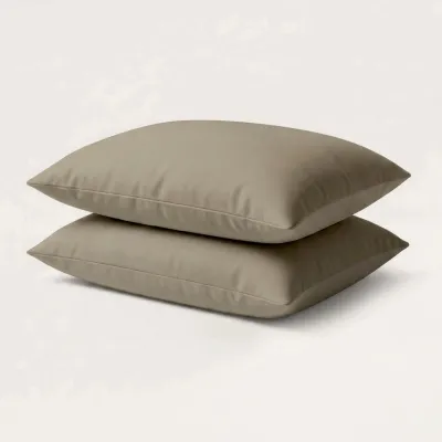 Microvezel kussensloop 60x70 cm - 2 stuks - Taupe