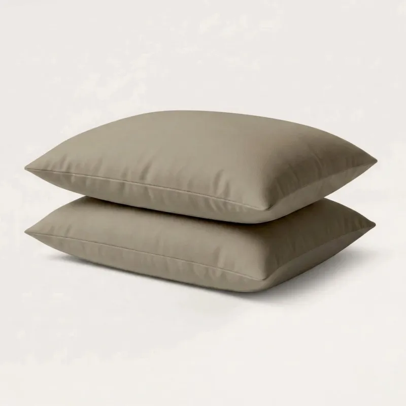 Microvezel kussensloop 60x70 cm - 2 stuks - Taupe