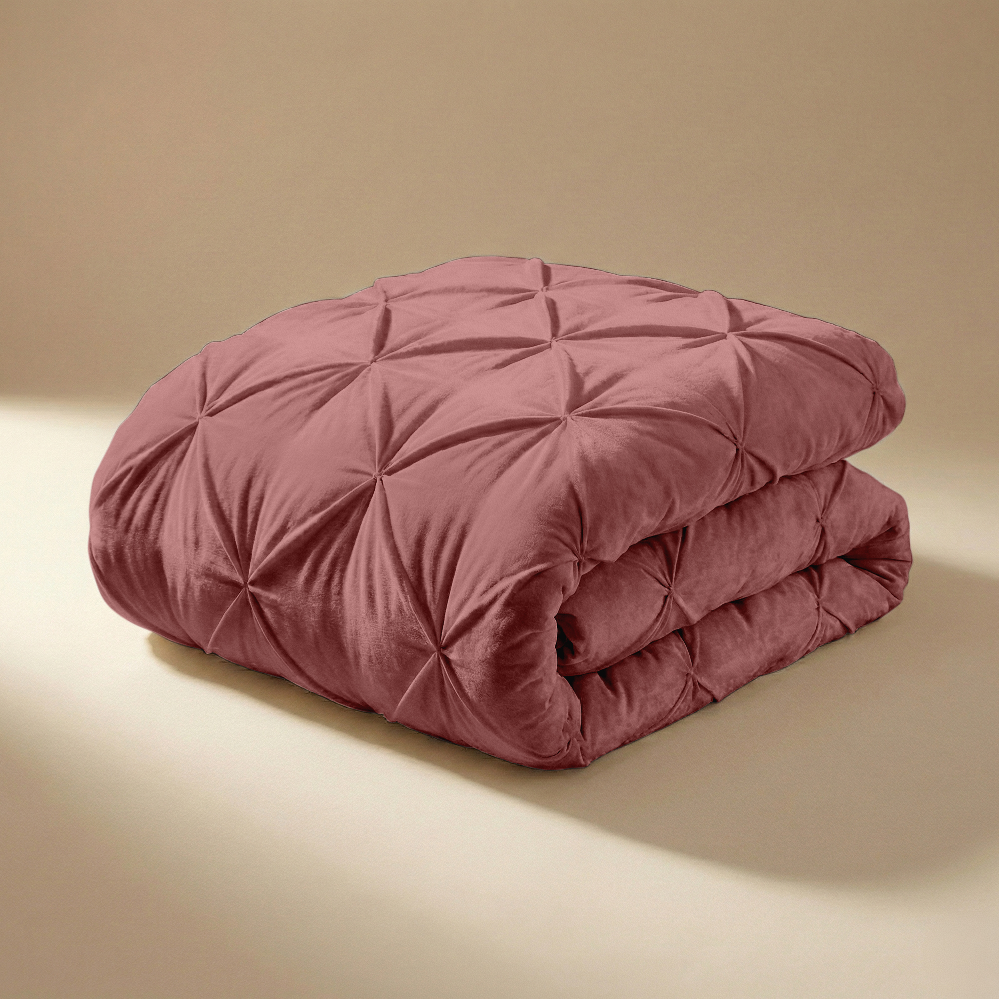 Dekbed Diamond Pintuck - Oud Roze 350gsm