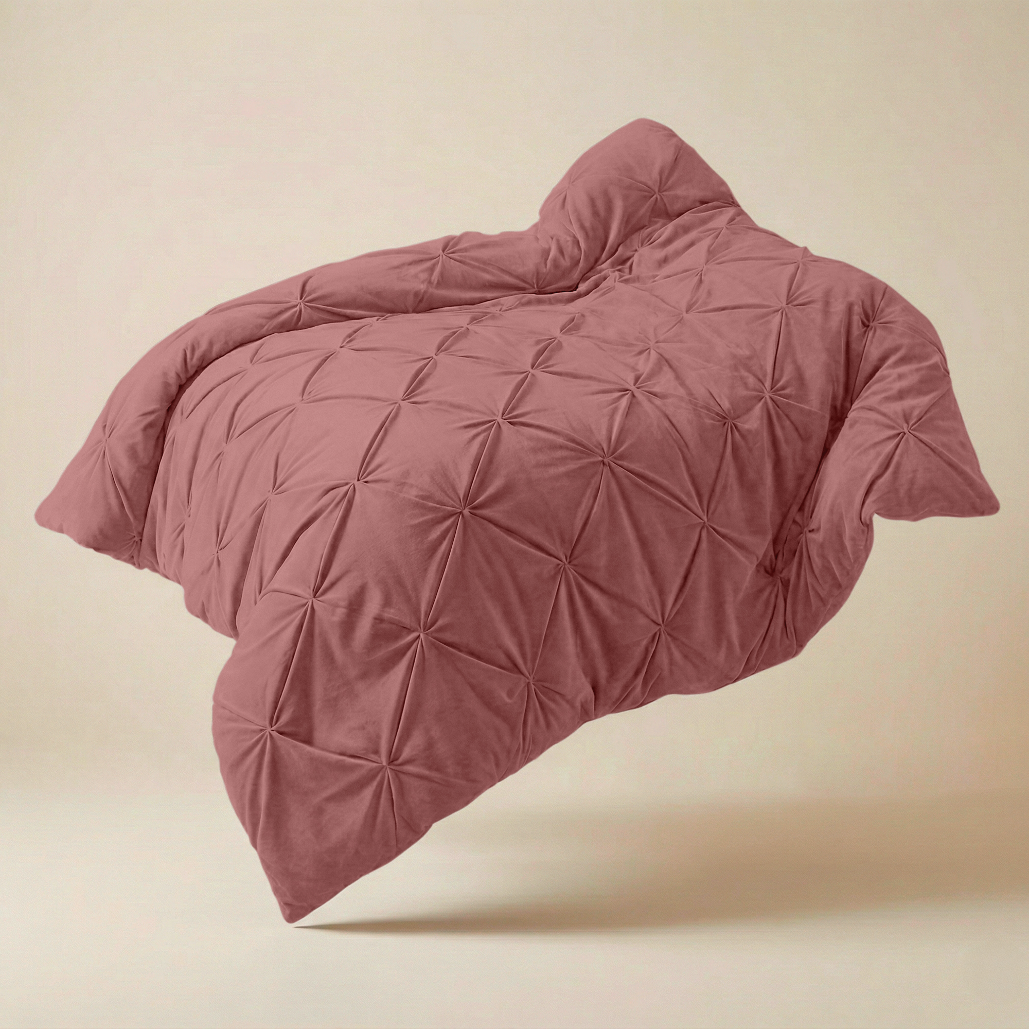 Dekbed Diamond Pintuck - Oud Roze 350gsm
