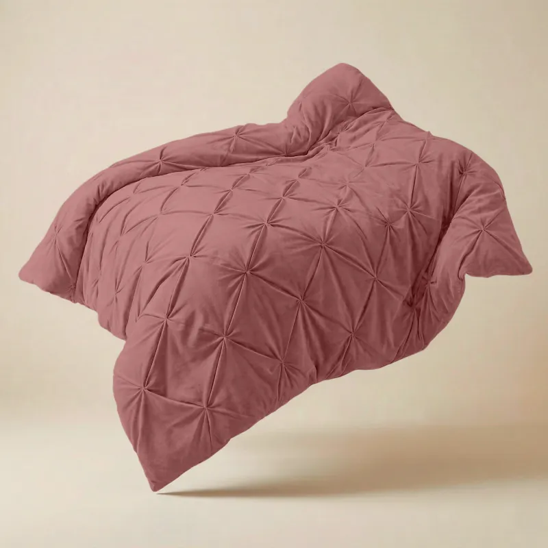Dekbed Diamond Pintuck - Oud Roze 350gsm