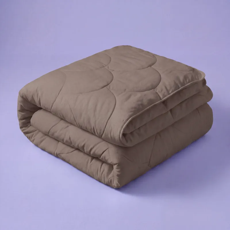 Microvezel Dekbed Cloud Stitch - Taupe