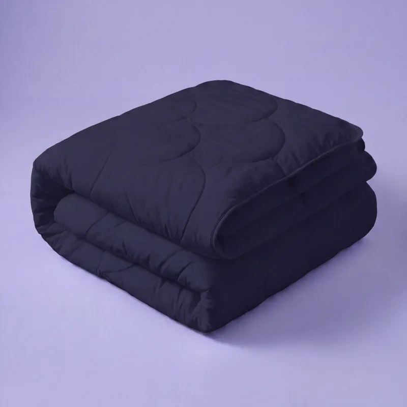 Microvezel Dekbed Cloud Stitch - Navy