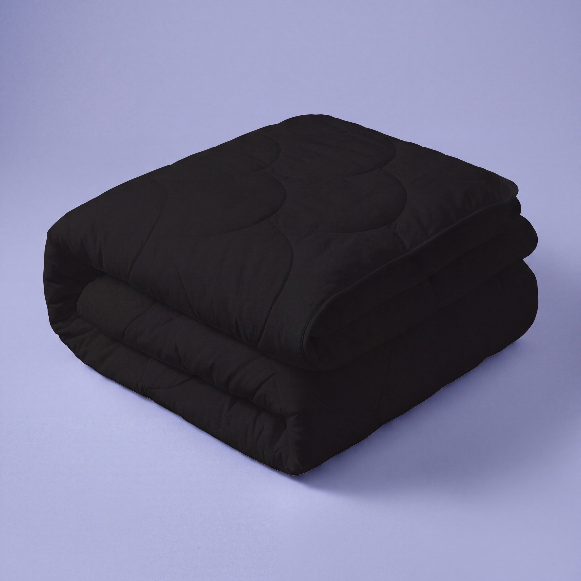 Microvezel Dekbed Cloud Stitch - Zwart