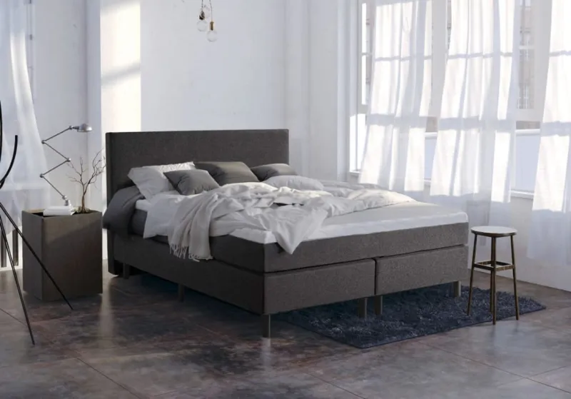 Studio - Boxspring - Pieter met geïntegreerde topper - 180x200 cm - Antraciet