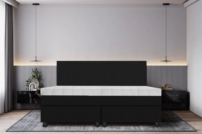 Studio - Boxspring - Pieter met geïntegreerde topper - Zwart