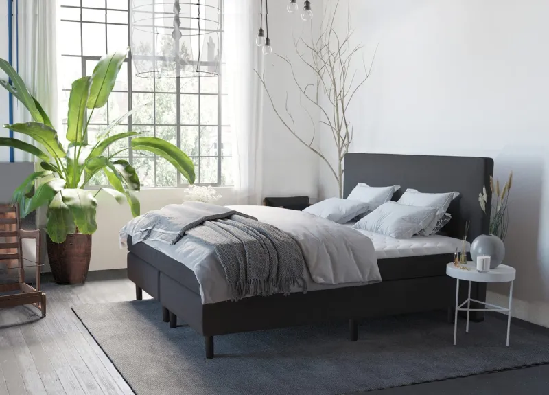 Studio - Boxspring - Pieter met geïntegreerde topper - Zwart