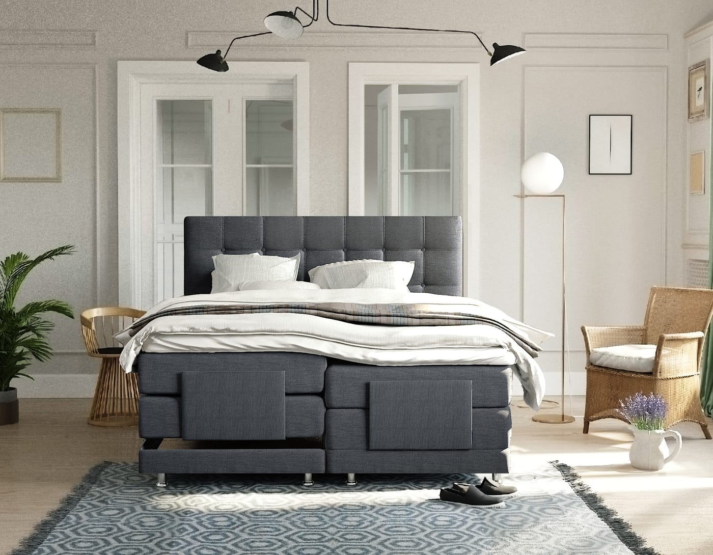 Zydante® - Elektrische Boxspring - Arizona - Antraciet