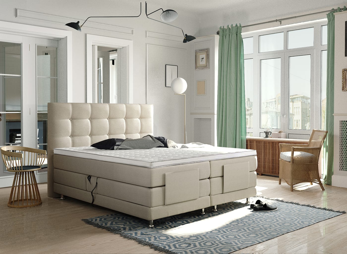 Zydante® - Elektrische Boxspring - Arizona - Beige