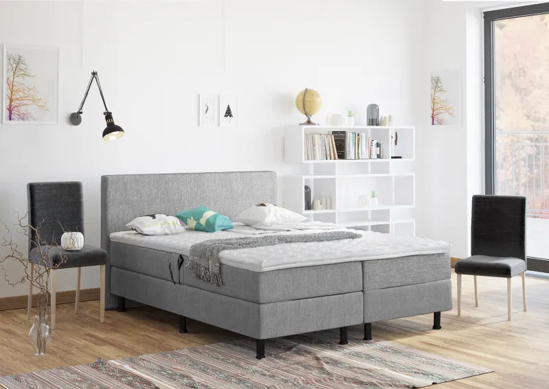 Elektrische boxspring Adriana - Zilver