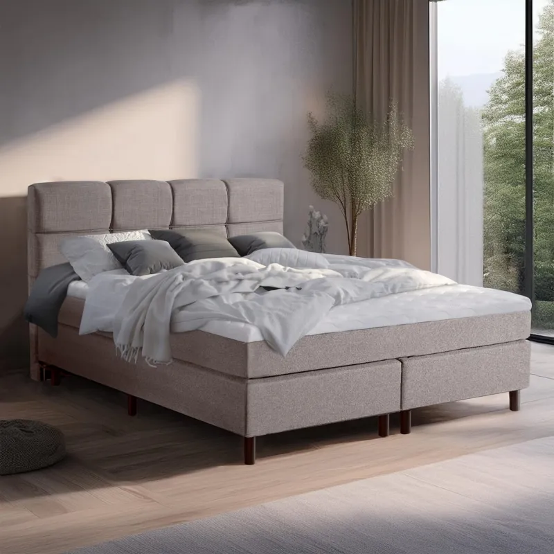 Zydante® - Boxspring - Valentina met geïntegreerde topper  - Beige