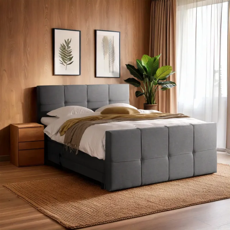 Zydante® - Elektrische Boxspring - Torino - Antraciet